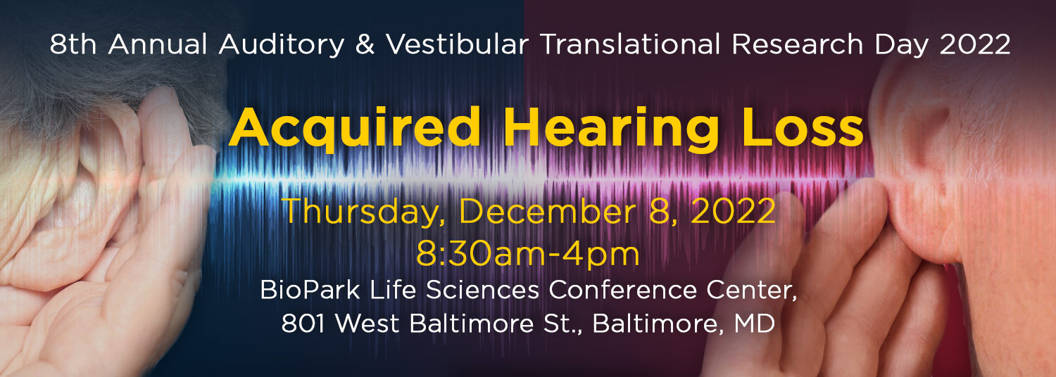 7th Annual Auditory and Vestibular Translational Research Day Banner