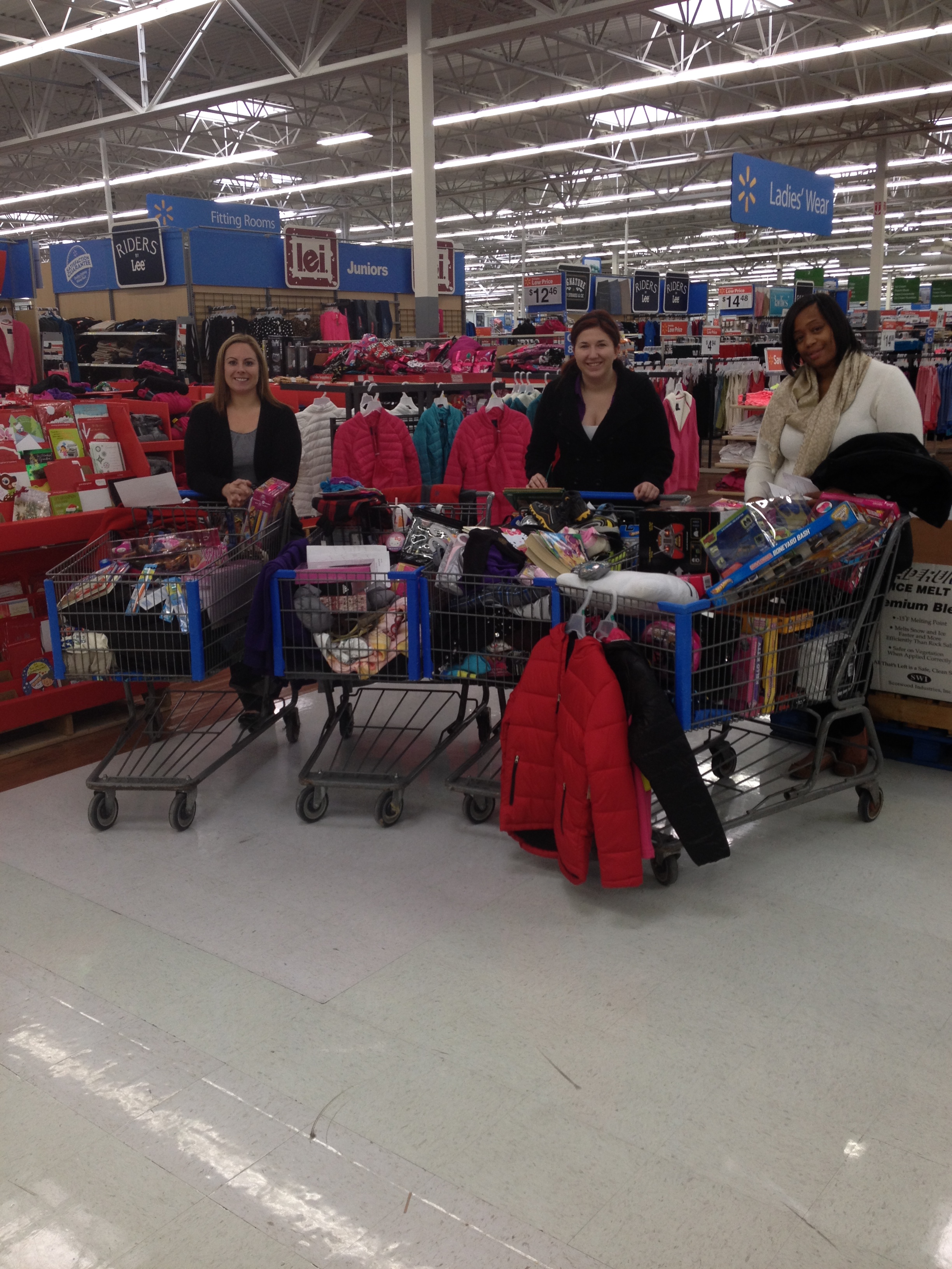  Department of Anesthesiology staff shop at Walmartfor the family adopted through Family Connections and for the veterans at McVet.