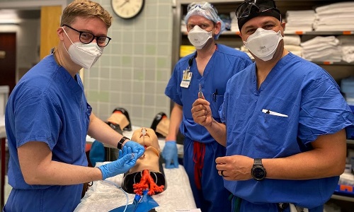 Group of men in the operating room