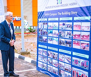 Dr. Blattner reads the IHV Nigeria building story