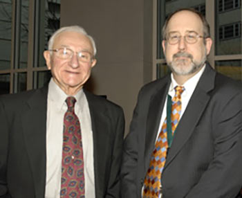 Former Chair Martin Helrich, MD with Dr. Rock