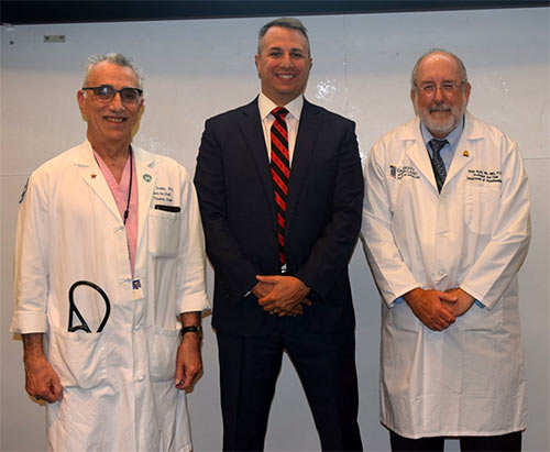 Dr. Thomas Scalea, Dr. Samuel Galvagno, and Dr. Peter Rock