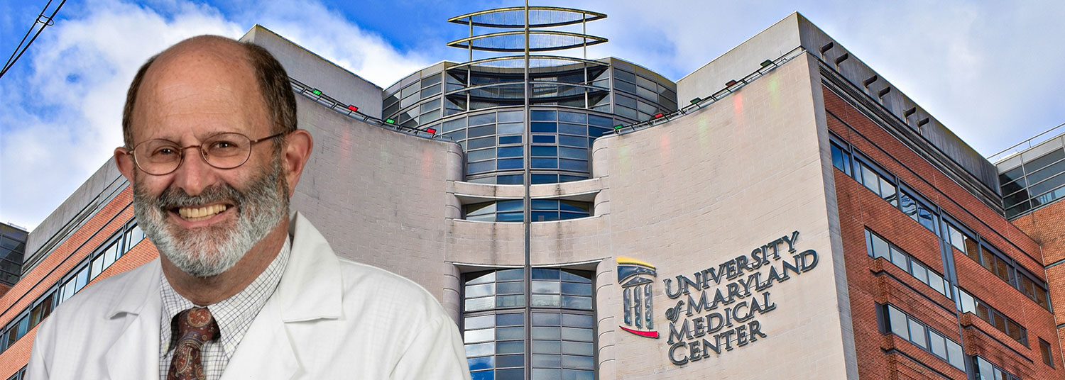 Dr. Andrew Goldberg in front of UMMC