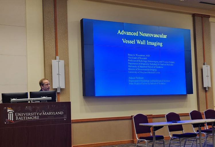 Photo of Dr. Wasserman at symposium