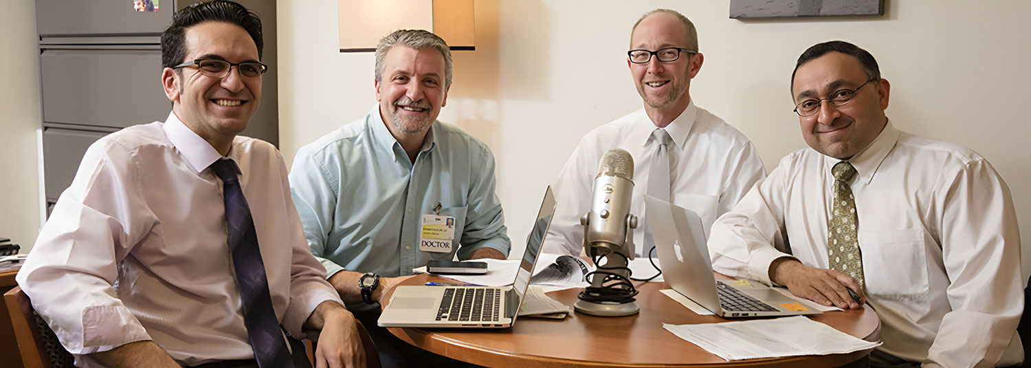 Professors in an office meeting