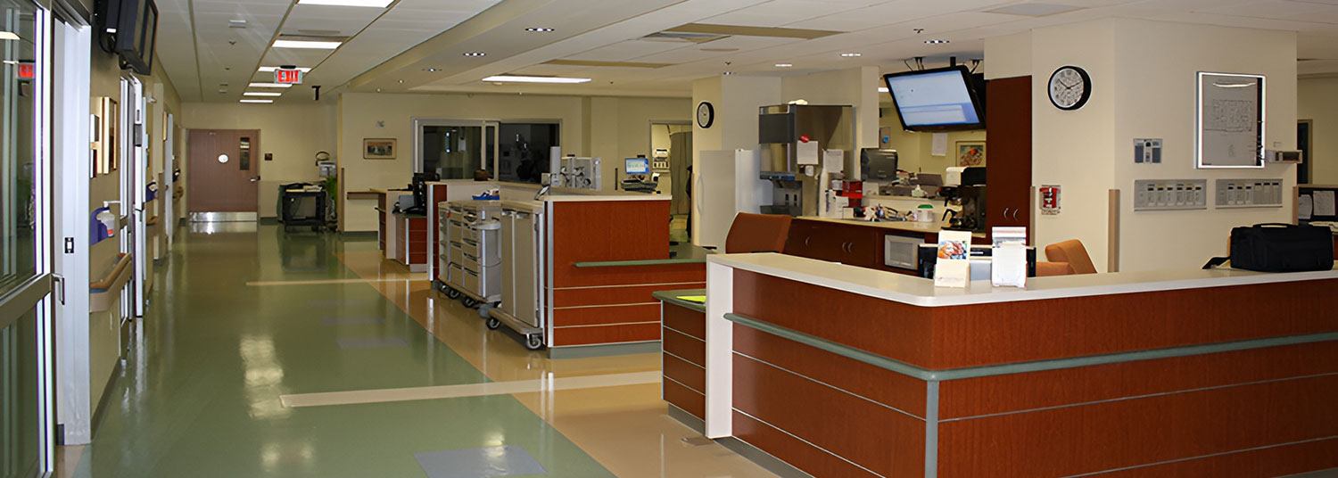 View inside the emergency room