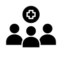 Icon of patients in an emergency setting