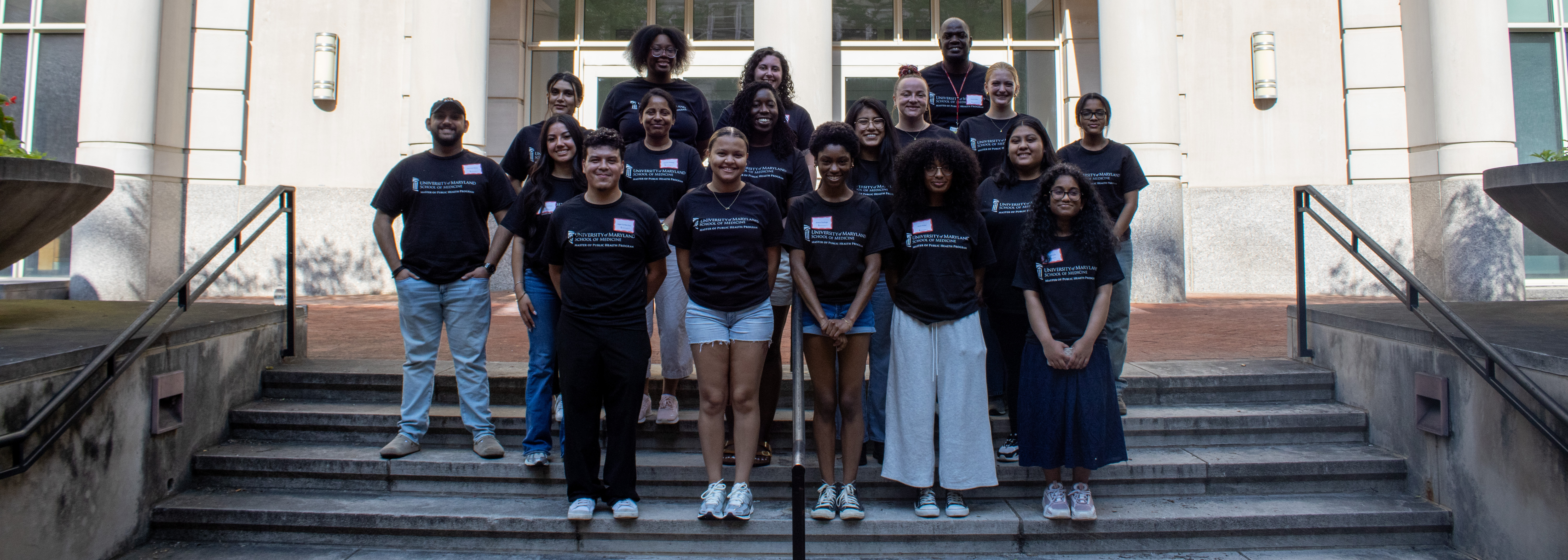 Master of Public Health students pose for a picture