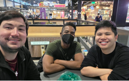 Left to right: Drs. Gaby Sanz, Ike Enenmoh, Gabe Pontipiedra