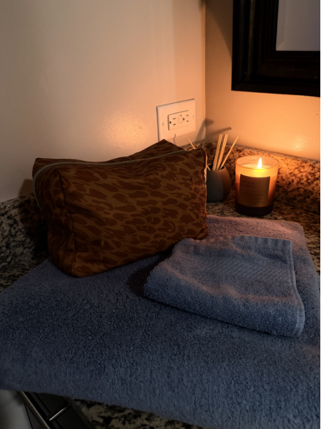 Towel and other wellness objects