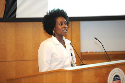 Dr. Nikkita Southall speaks at Primary Care Day.