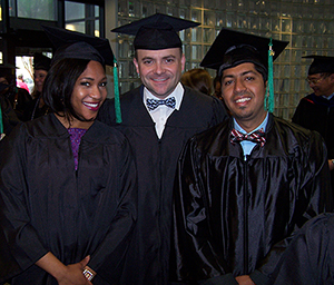 Three happy graduates