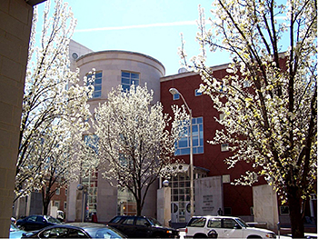 Outside photo of the Health Sciences and Human Services Library