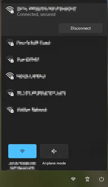 WiFi List