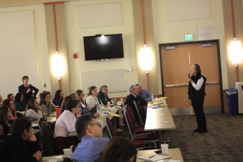 Audience listening to speak presentation