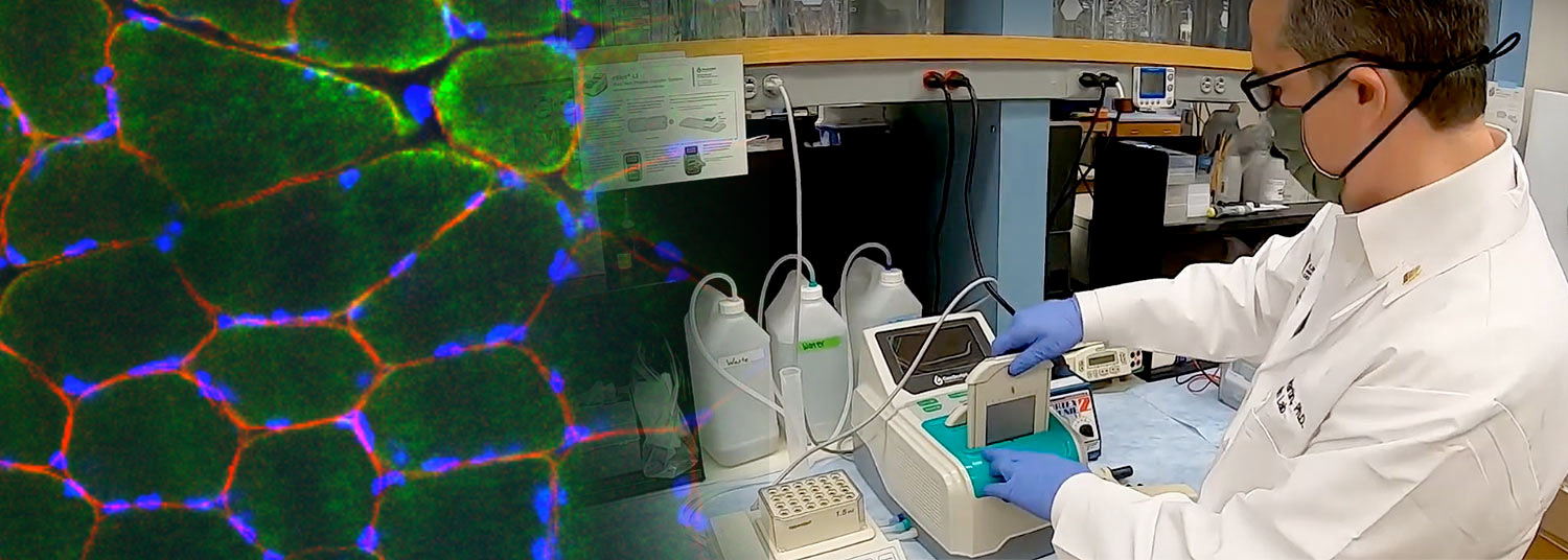 Dr. Martin in lab