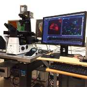 Work station in confocal lab