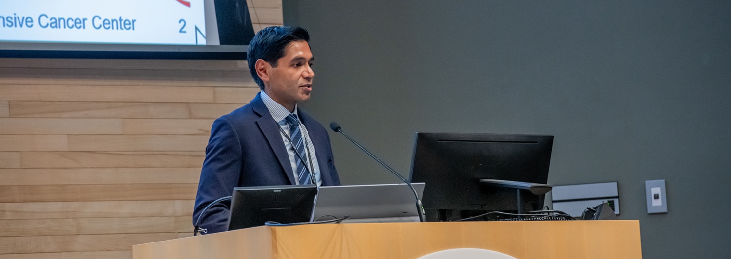 Mark Mishra speaking at conference