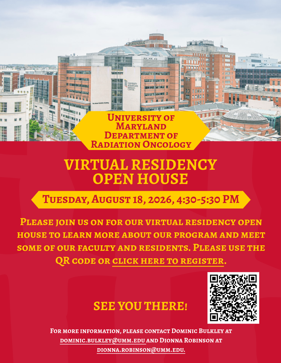 Virtual Residency Open House flyer for August 18, 2026 4:30-5:30pm see text below