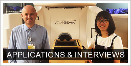 Applications and Interviews: Two residents in front of imaging machine