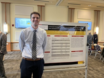 Jay Clark resident poster at 2026 Radiation Oncology Department Research Symposium