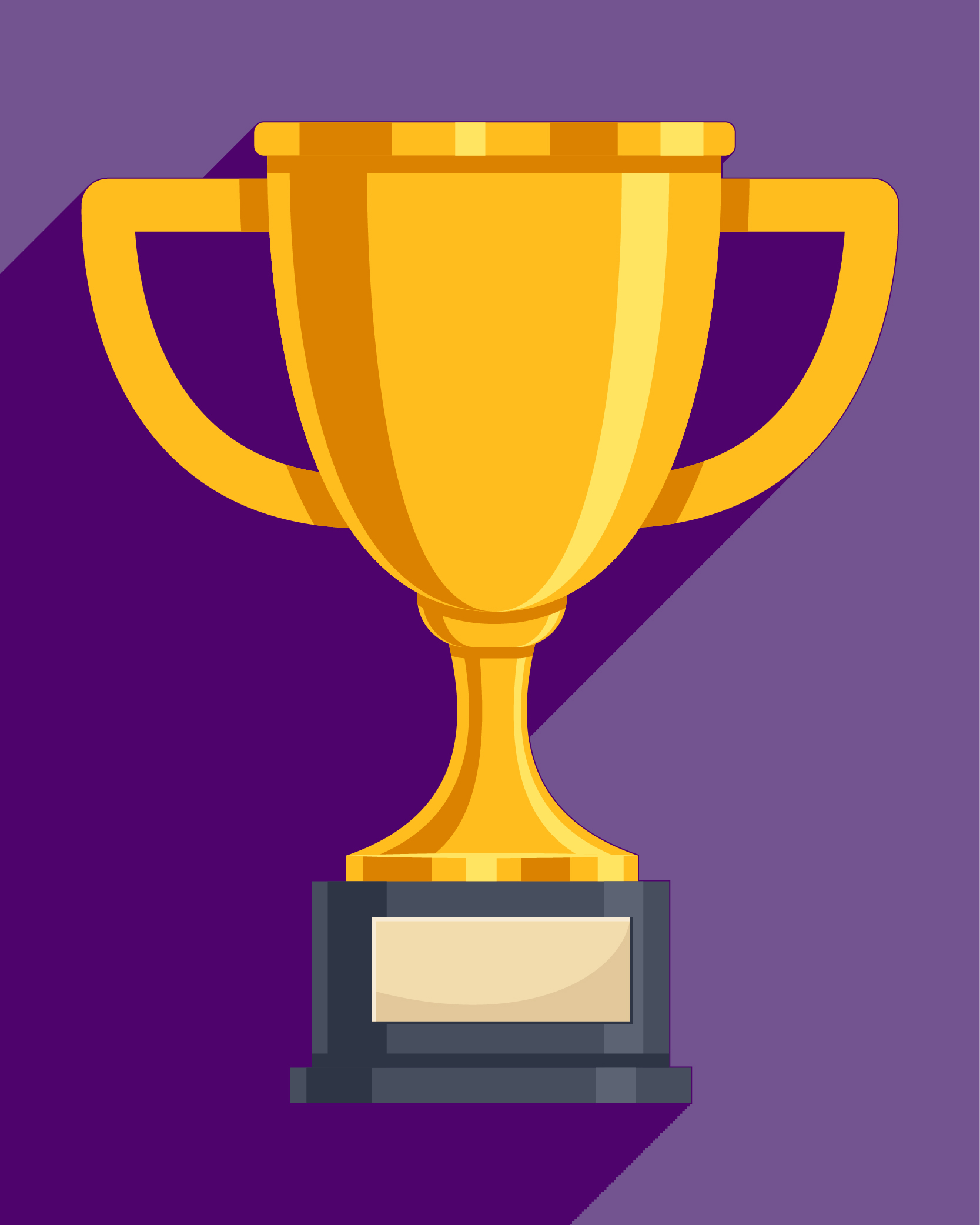 Illustration of a golden trophy