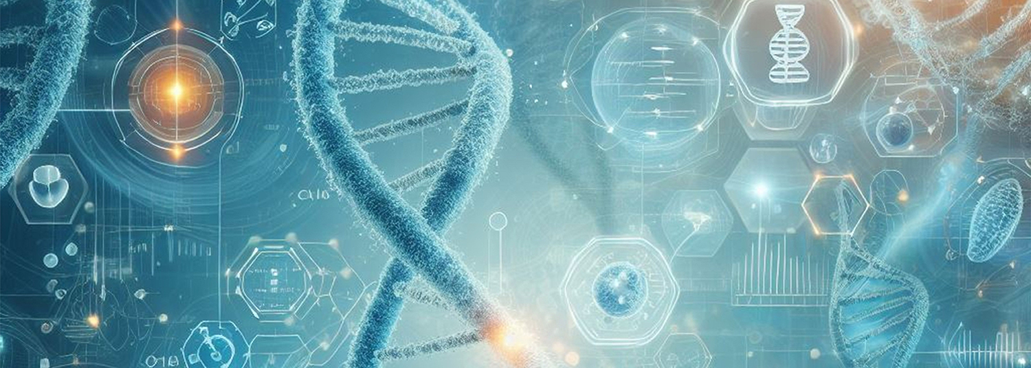 Abstract image of DNA and Genetic Code