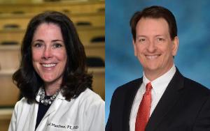 Side-by-side headshots of Victoria Marchese and Peter Crino