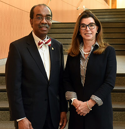 Dean, E. Albert Reece, MD, PhD, MBA and Cynthia L. Egan