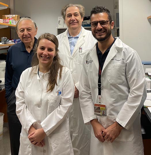 Drs. Robert Gallo, Francesca Benedetti, Davide Zella and Giovannino Silvestri