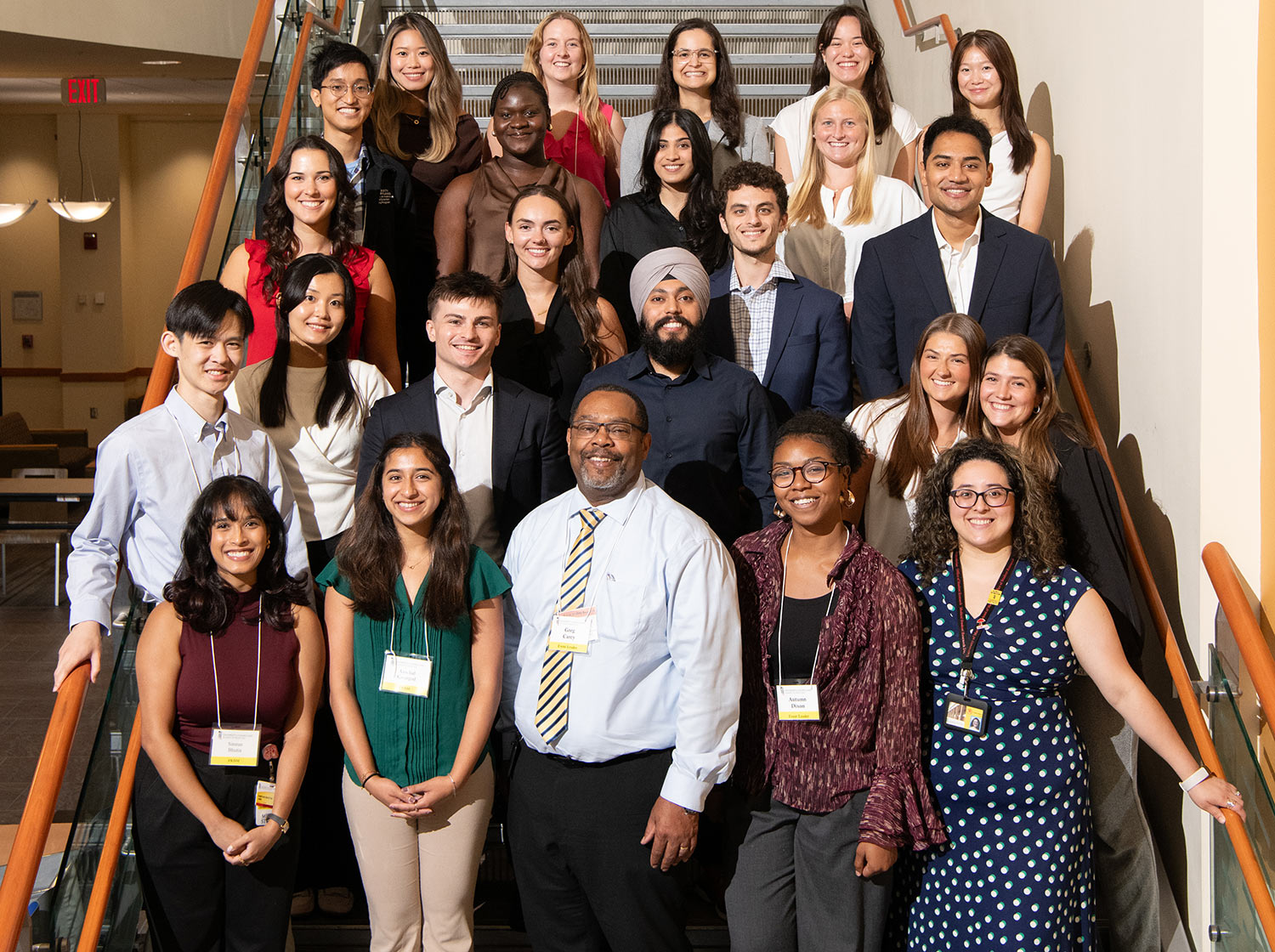 Greg Carey with UMSOM medical students participating in the PRISM summer research program