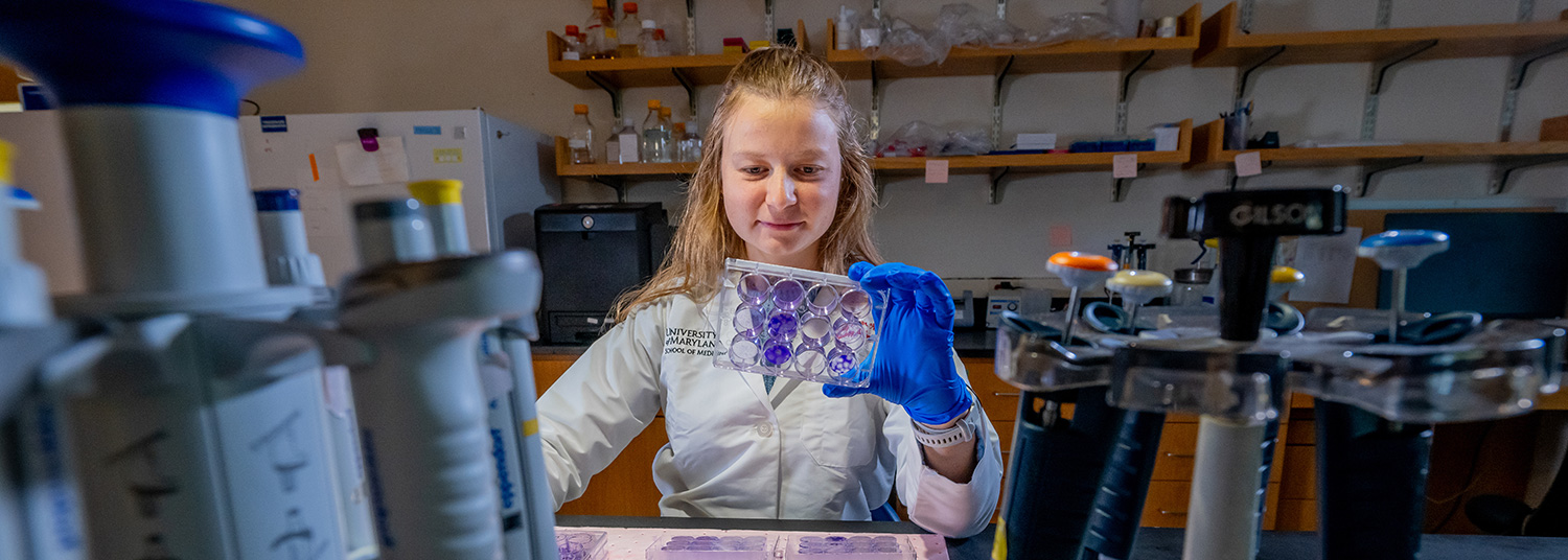 Researcher in lab