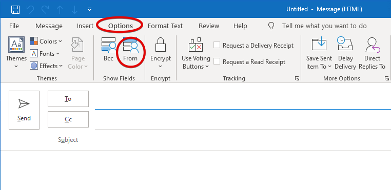 Screenshot of Outlook