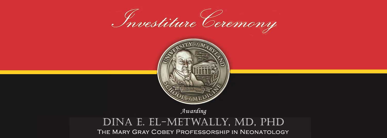 Dina El-Metwally Investiture banner