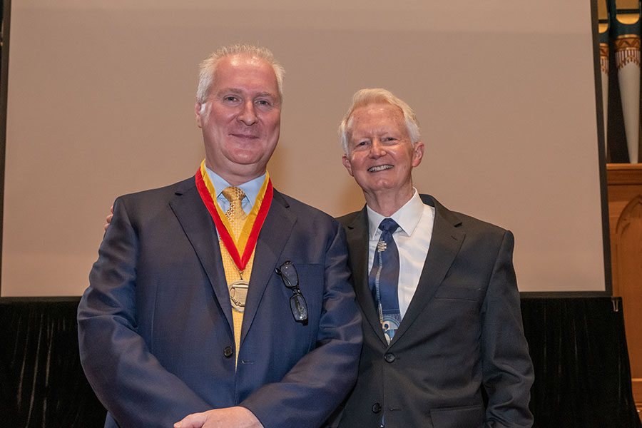 Gerald Wilson at his investiture ceremony