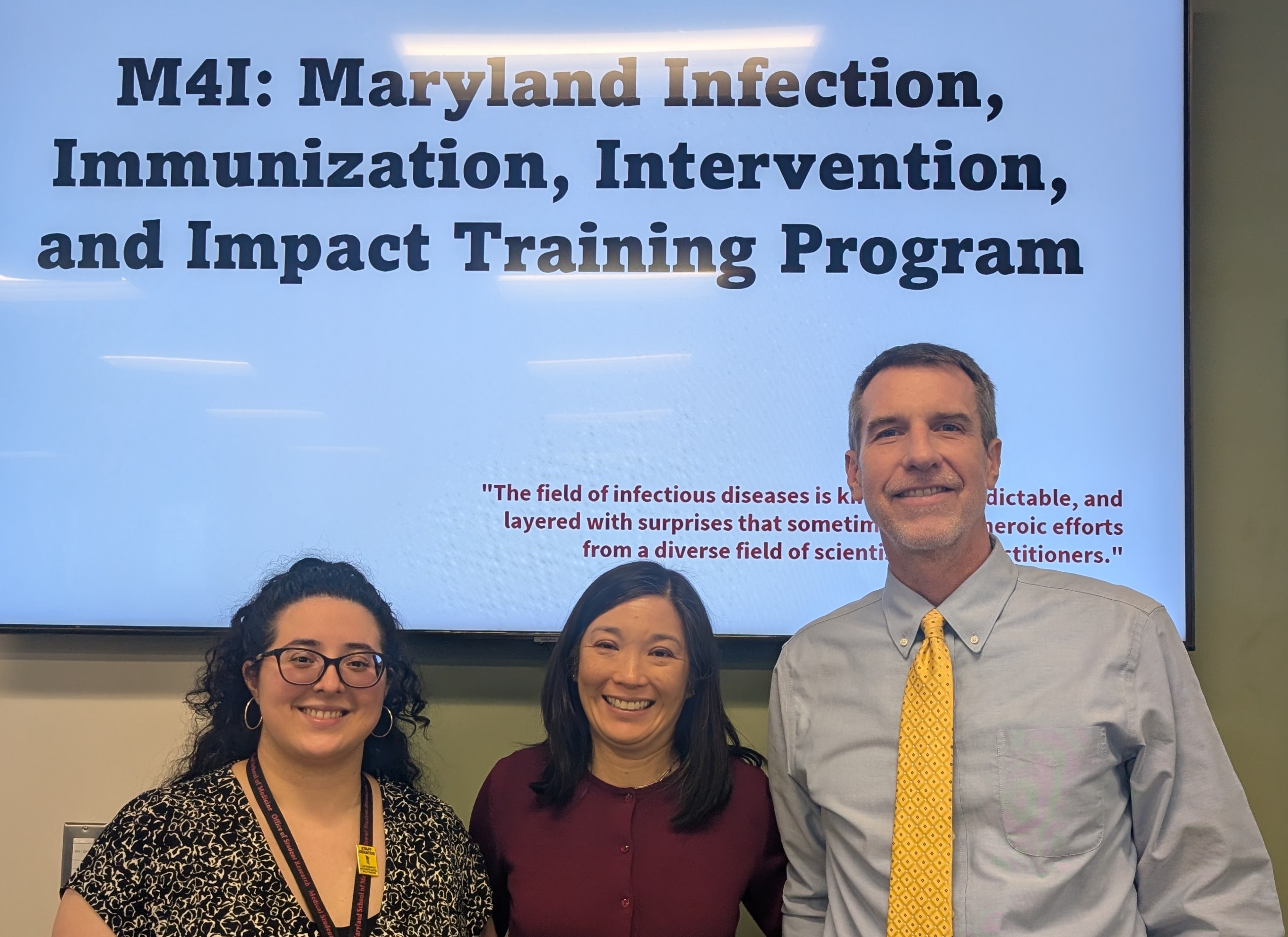 Photo of M4I leaders (left to right) Fiama Romero, Andrea Berry, David Riedel