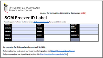 Thumbnail of Freezer ID Label template